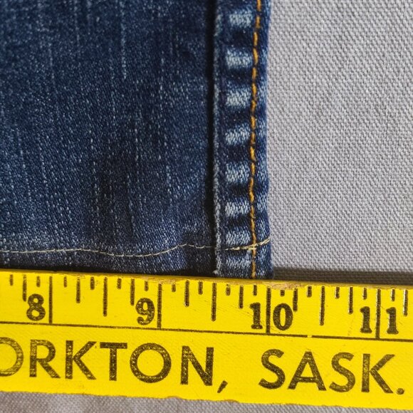 Denver Hayes Bootcut jeans men's size 38/32 dark washed ink blue colour - Picture 13 of 13